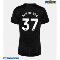 Camisa de Futebol Tottenham Hotspur Micky van de Ven #37 Equipamento Secundário Mulheres 2025-26 Manga Curta